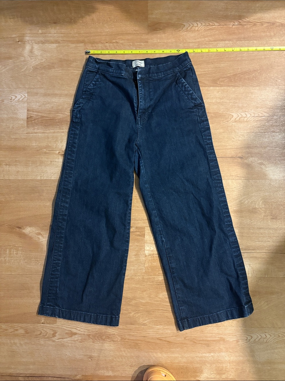 J. Crew Reyner Wide-Leg Jeans in Deep Indigo
